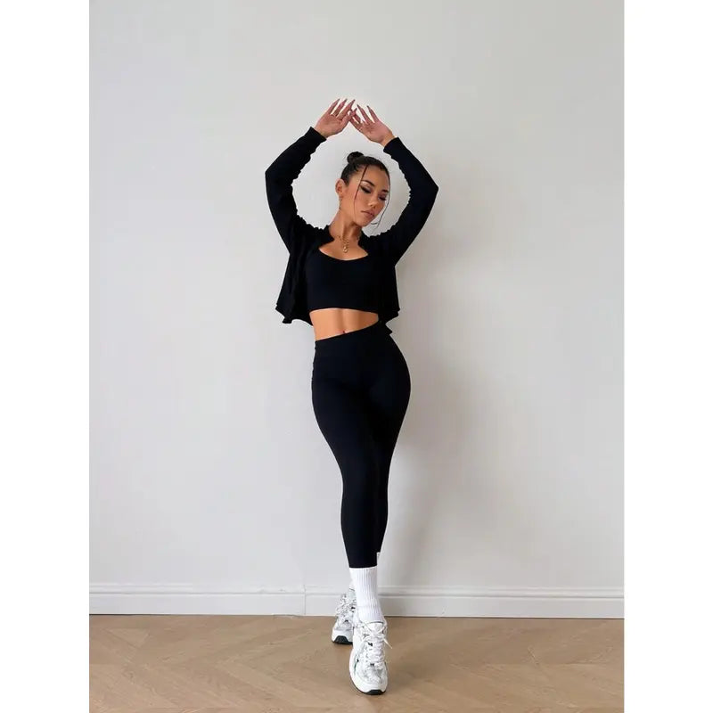 Kit Fitness 3 Conjuntos Feminos